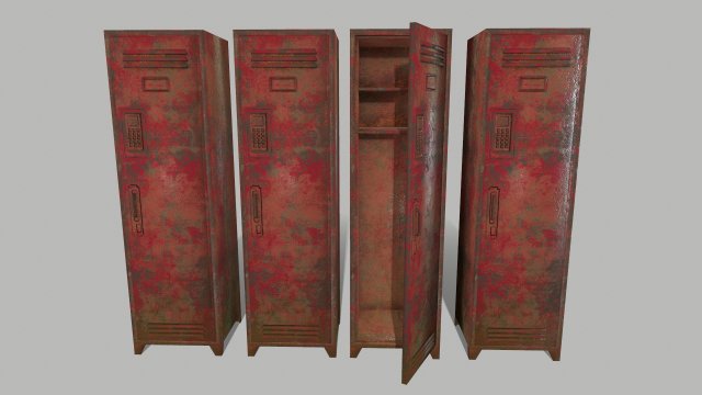 locker 3D Model .c4d .max .obj .3ds .fbx .stl .blend 