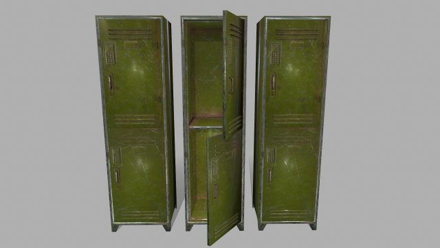 locker Model 3D .c4d .max .obj .3ds .fbx .stl .blend 
