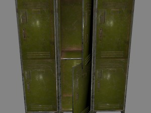 locker Model 3D
