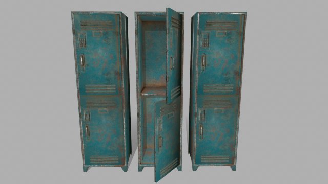 locker 3D Model .c4d .max .obj .3ds .fbx .stl .blend 