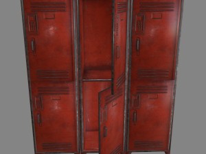 locker 3D मॉडल