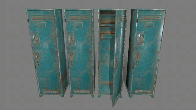 locker 3D Model .c4d .max .obj .3ds .fbx .stl .blend