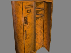 locker 3D Model