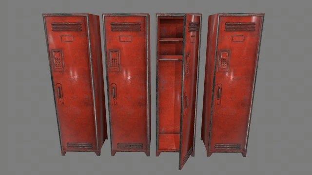 locker 3D Model .c4d .max .obj .3ds .fbx .stl .blend 