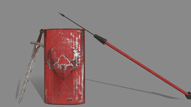 romeworriorset 3D Model .c4d .max .obj .3ds .fbx .stl .blend 