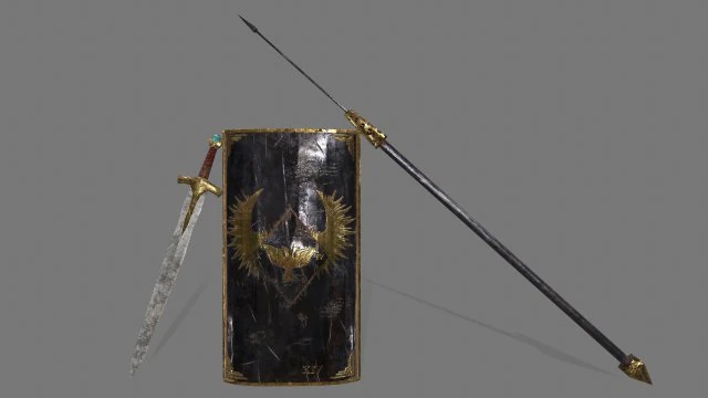 romeworriorset 3D Model .c4d .max .obj .3ds .fbx .stl .blend 