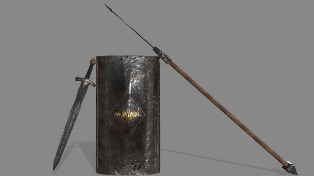 romeworriorset Modello 3D .c4d .max .obj .3ds .fbx .stl .blend 