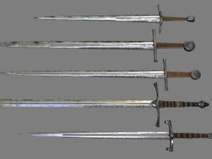 검 세트 1 3D 모델