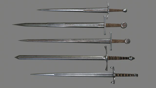 swords 3D Model .c4d .max .obj .3ds .fbx .stl .blend 