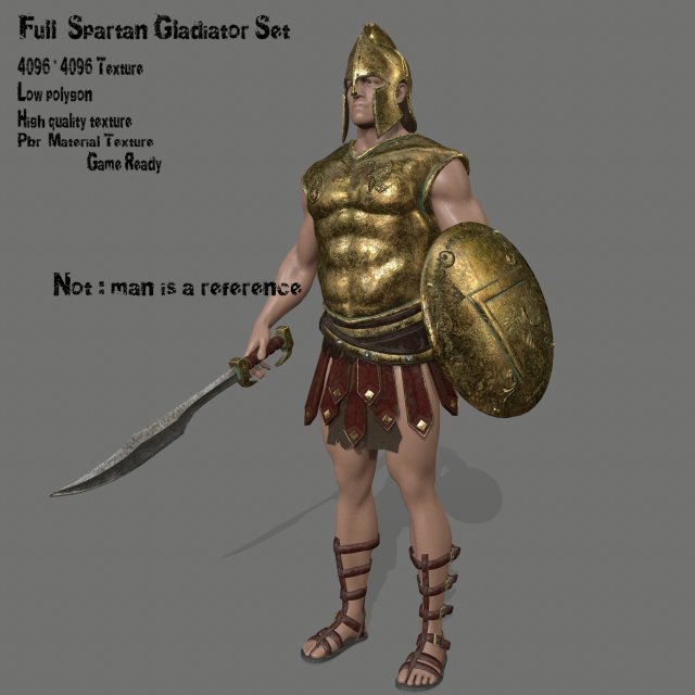 gladiatorarmor Modello 3D .c4d .max .obj .3ds .fbx .stl .blend 