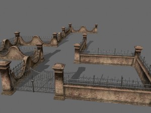 wall set Modelo 3D