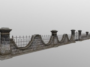 wall set 3Dモデル