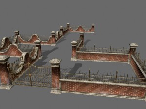 wall set Modelo 3D