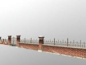 wall set 3D मॉडल