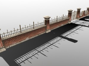 wall set 3D मॉडल