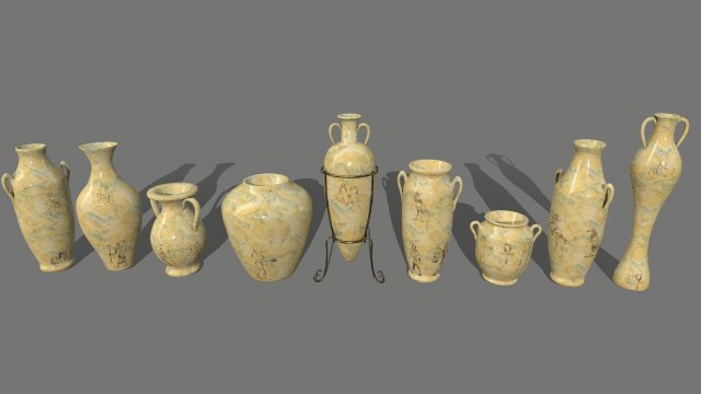 vase 3D 模型 .c4d .max .obj .3ds .fbx .stl .blend
