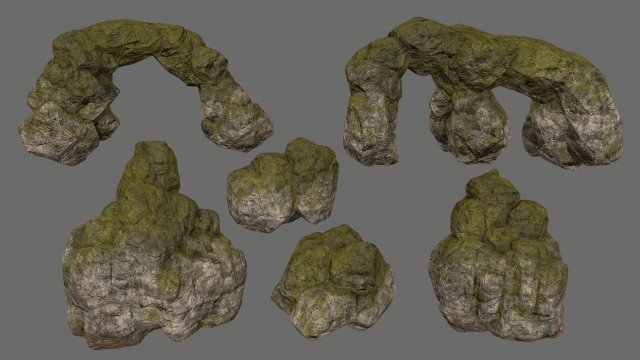 rocks 3D Model .c4d .max .obj .3ds .fbx .stl .blend 