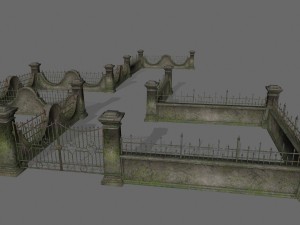 wall set Modelo 3D