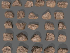 mars rocks 3D Model