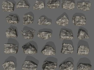 rocks set 3D Model