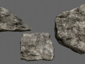 rocks set Modelo 3D