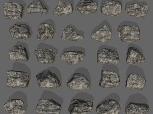 rocks set Modelo 3D