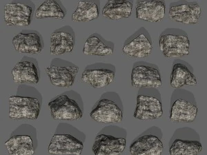 rocks set 3D Model