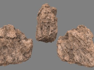 desert rocks 3D 模型