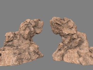 desert rocks 3D 模型
