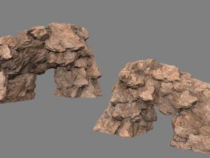 desert rocks 3D 模型
