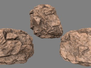 desert rocks 3D 模型