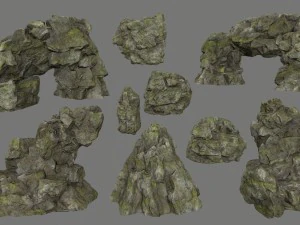 rocce Modello 3D