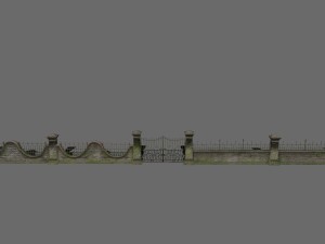 wall set 3D Модель