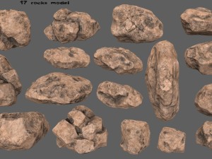 rocks Modèle 3D