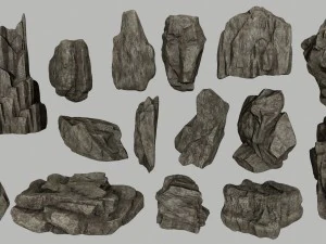 rocks set 3D Model