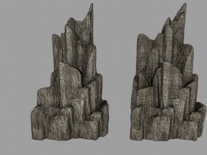 rocks set 3D मॉडल