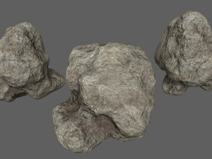 rocks set Modelo 3D