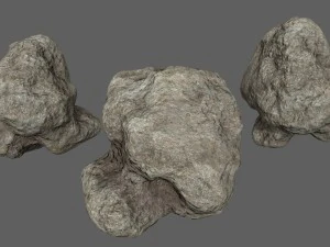 चट्टानें सेट 3D मॉडल