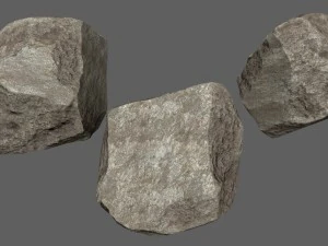 चट्टानें सेट 3D मॉडल