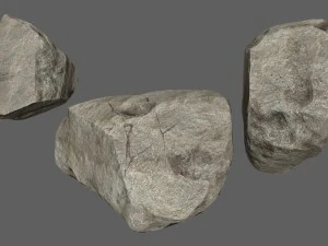 चट्टानें सेट 3D मॉडल