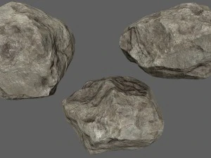 चट्टानें सेट 3D मॉडल