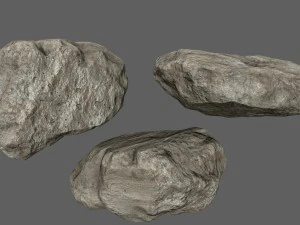 चट्टानें सेट 3D मॉडल