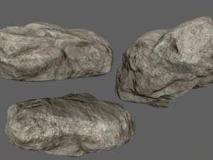 चट्टानें सेट 3D मॉडल