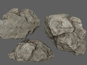 चट्टानें सेट 3D मॉडल