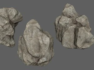 चट्टानें सेट 3D मॉडल