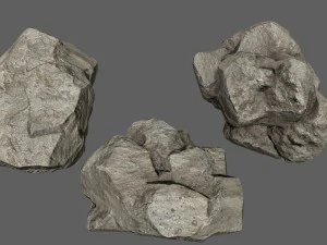 चट्टानें सेट 3D मॉडल