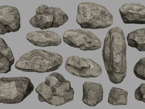 rocks set Modelo 3D