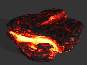 lava rocks 3D मॉडल