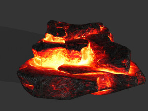 lava rocks 3D मॉडल