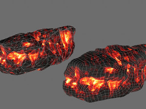 lava rocks 3D मॉडल